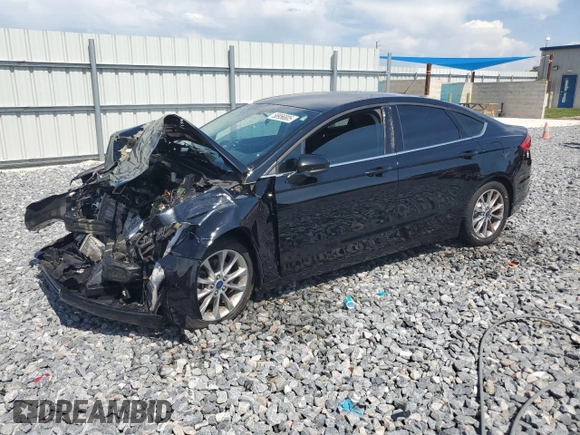 2017 Ford Fusion SE with VIN 3FA6P0HDXHR137932, listed as a Copart auction lot 58956805 with Not provided miles and Salvage title. Bid and sale history available at DreamBid. Image 1.