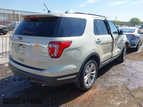 2018 Ford Explorer Limited z VIN 1FM5K7FH4JGA63211, wystawiony jako IAAI lot #41987810 z przebiegiem 89 442 mil mil oraz . Historia ofert i sprzedaży dostępna na DreamBid. Obrazek 4.
