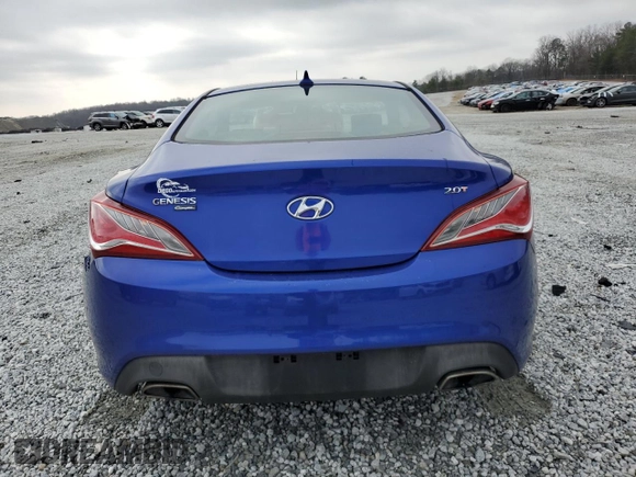 2013 Hyundai Genesis Coupe 2.0T Premium with VIN KMHHT6KDXDU082553, listed as a Copart auction lot 43928385 with 165,736 mi miles and Salvage Title. Bid and sale history available at carsss.com. Image 6.