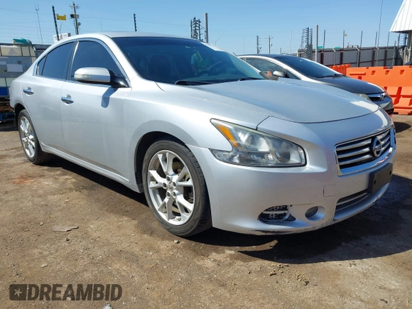 2013 Nissan Maxima SV with VIN 1N4AA5AP4DC828945, listed as a IAAI auction lot 41995127 with 169,754 mi miles and . Bid and sale history available at DreamBid. Image 1.