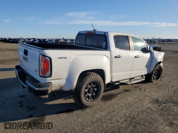 2018 GMC Canyon 4WD SLT z VIN 1GTG6DEN3J1143092, wystawiony jako Copart lot #46322305 z przebiegiem 64 599 mil mil oraz Szkoda całkowita • Salvage title. Historia ofert i sprzedaży dostępna na DreamBid. Obrazek 3.
