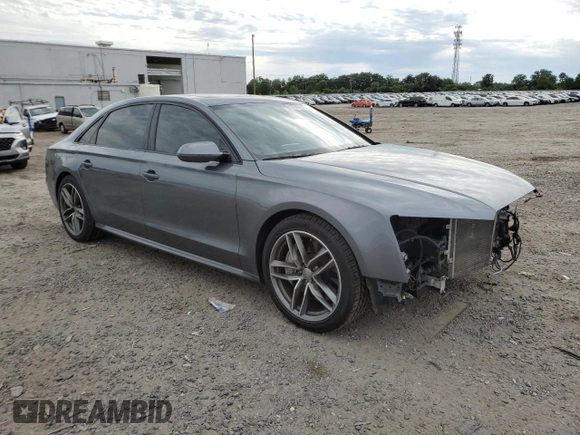 2017 Audi A8 z VIN WAU44AFD1HN009176, wystawiony jako Copart lot #57647675 z przebiegiem 94 317 mil mil oraz Szkoda całkowita • Salvage title. Historia ofert i sprzedaży dostępna na DreamBid. Obrazek 4.