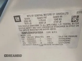 2015 Chevrolet Equinox LT with VIN 2GNFLGEK6F6418994, listed as a IAAI auction lot 42054421 with 79,398 mi miles. Bid and sale history available at carsss.com. Image 9.