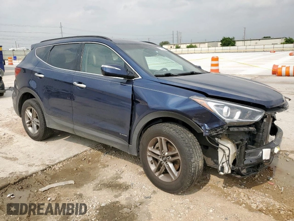 2017 Hyundai Santa Fe 2.4L z VIN 5XYZU3LB4HG401163, wystawiony jako Copart lot #57504375 z przebiegiem 84 964 mil mil oraz Szkoda całkowita • Salvage title. Historia ofert i sprzedaży dostępna na DreamBid. Obrazek 4.