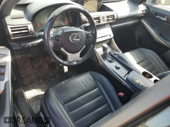 2015 Lexus IS 250 with VIN JTHBF1D20F5079740, listed as a Copart auction lot 58092525 with 145,307 mi miles and Salvage title. Bid and sale history available at DreamBid. Image 8.