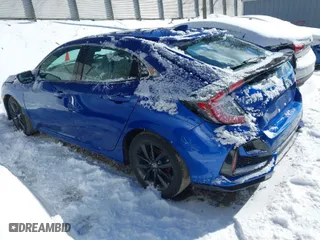 2020 Honda Civic Hatchback EX-L with VIN SHHFK7H80LU222825, listed as a IAAI auction lot 41595513 with 56,600 mi miles. Bid and sale history available at carsss.com. Image 3.