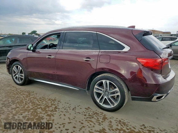 2017 Acura MDX Advance with VIN 5FRYD4H81HB015109, listed as a Copart auction lot 63743725 with 81,184 mi miles and Salvage title. Bid and sale history available at DreamBid. Image 2.