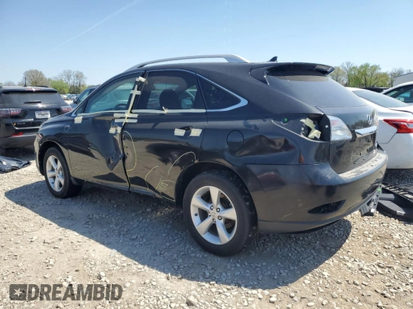 2011 Lexus RX 350 with VIN 2T2BK1BA9BC098335, listed as a Copart auction lot 54129345 with 65,254 mi miles and Salvage Title. Bid and sale history available at DreamBid. Image 2.