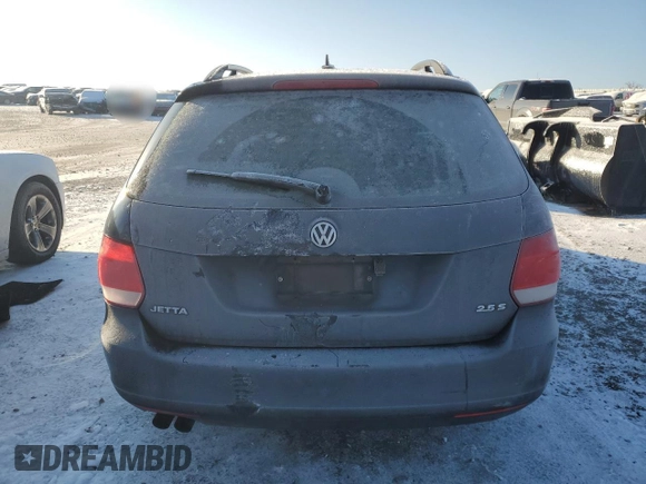 2010 Volkswagen Jetta SportWagen S with VIN 3VWKX7AJXAM628051, listed as a Copart auction lot 41629895 with 154,372 mi miles and Salvage Title. Bid and sale history available at carsss.com. Image 6.