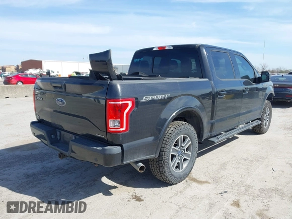 2015 Ford F-150 XL with VIN 1FTEW1CF1FFA20743, listed as a IAAI auction lot 41805237 with 149,020 mi miles. Bid and sale history available at carsss.com. Image 4.