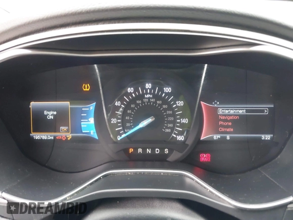 2016 Ford Fusion SE with VIN 3FA6P0T92GR307623, listed as a IAAI auction lot 42201937 with 195,789 mi miles and . Bid and sale history available at DreamBid. Image 7.