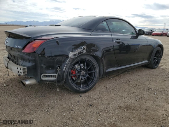 2003 Lexus SC 430 with VIN JTHFN48Y030037243, listed as a Copart auction lot 46485475 with 106,935 mi miles and Salvage Title. Bid and sale history available at carsss.com. Image 3.