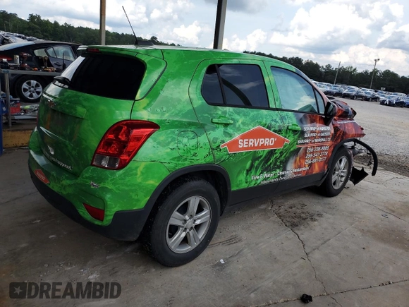 2020 Chevrolet Trax LS with VIN 3GNCJKSB6LL304890, listed as a Copart auction lot 60427315 with Not provided miles and Salvage title. Bid and sale history available at DreamBid. Image 3.