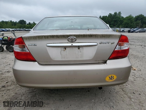 2004 Toyota Camry LE with VIN 4T1BE32K04U818252, listed as a Copart auction lot 64758924 with 0 mi miles and Non Repairable. Bid and sale history available at carsss.com. Image 6.