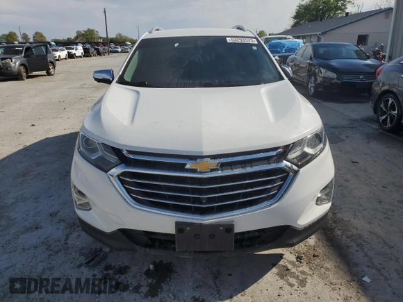 2020 Chevrolet Equinox Premier z VIN 2GNAXNEV5L6201364, wystawiony jako Copart lot #53293525 z przebiegiem Nie podano mil oraz Szkoda całkowita • Salvage title. Historia ofert i sprzedaży dostępna na DreamBid. Obrazek 5.