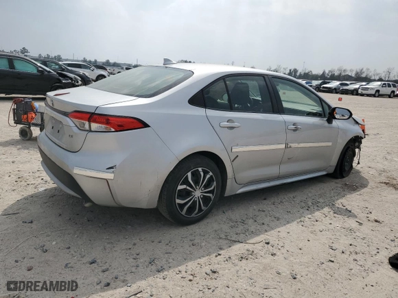 2021 Toyota Corolla LE with VIN JTDEPMAE0MJ141993, listed as a Copart auction lot 49303075 with 42,761 mi miles and Salvage Title. Bid and sale history available at carsss.com. Image 3.