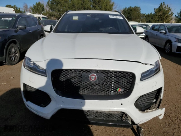 2019 Jaguar F-Pace S with VIN SADCM2FV6KA355093, listed as a Copart auction lot 81823914 with 46,984 mi miles and Salvage Title. Bid and sale history available at DreamBid. Image 5.