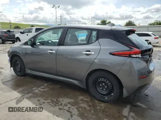 2024 Nissan LEAF S with VIN 1N4AZ1BV5RC555956, listed as a Copart auction lot 60755845 with 9,587 mi miles and Salvage title. Bid and sale history available at DreamBid. Image 2.