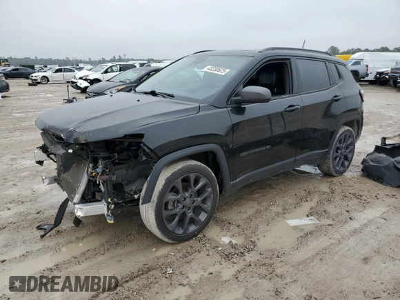 2021 Jeep Compass 80th Anniversary with VIN 3C4NJCEB2MT602339, listed as a Copart auction lot 43230625 with 70,166 mi miles and Salvage Title. Bid and sale history available at carsss.com. Image 1.