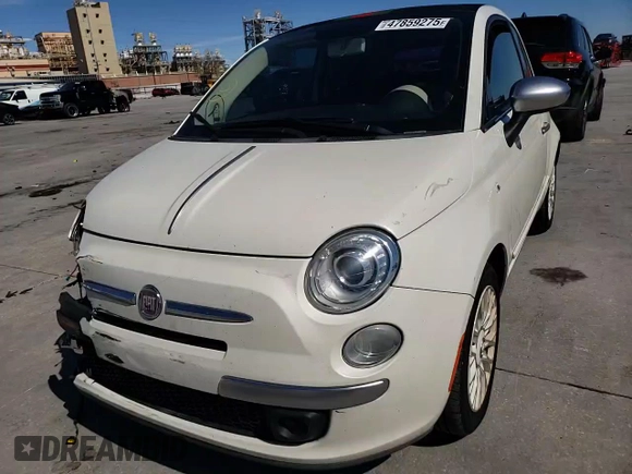 2012 FIAT 500 Gucci with VIN 3C3CFFER4CT271886, listed as a Copart auction lot 47859275 with 104,608 mi miles and Salvage Title. Bid and sale history available at carsss.com. Image 11.