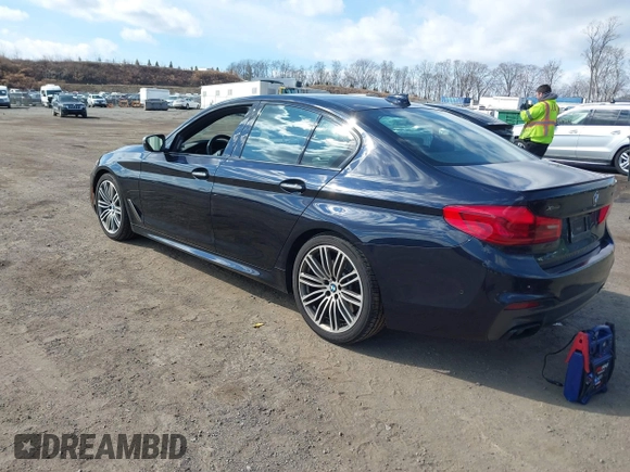 2018 BMW 5 Series M550i xDrive with VIN WBAJB9C52JB035930, listed as a IAAI auction lot 41674415 with 56,294 mi miles and . Bid and sale history available at DreamBid. Image 3.
