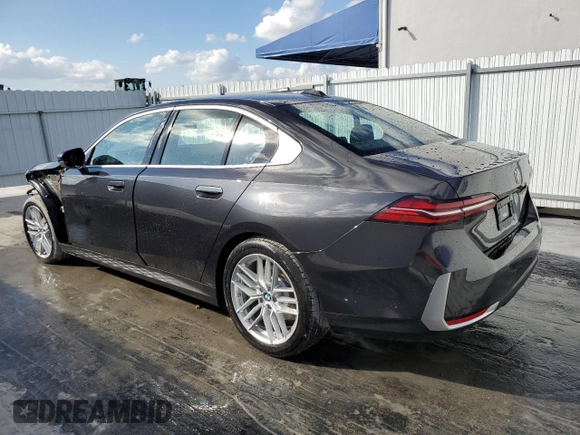 2025 BMW 5 Series 530i with VIN WBA43FJ09SCT71120, listed as a Copart auction lot 44536925 with 7,399 mi miles and Clean Title. Bid and sale history available at carsss.com. Image 2.