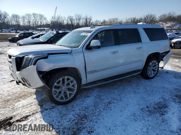 2019 Cadillac Escalade ESV Luxury z VIN 1GYS4HKJXKR214214, wystawiony jako Copart lot #42139385 z przebiegiem 94 736 mil mil oraz Szkoda całkowita • Salvage title. Historia ofert i sprzedaży dostępna na DreamBid. Obrazek 1.