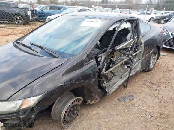 2013 Honda Civic Cpe LX with VIN 2HGFG3B54DH505462, listed as a IAAI auction lot 41519635 with 131,803 mi miles. Bid and sale history available at carsss.com. Image 6.