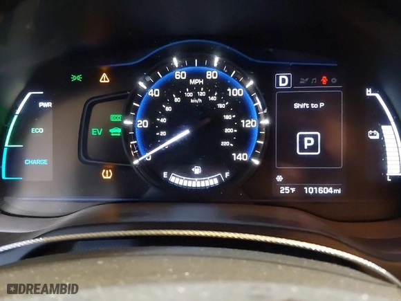 2019 Hyundai Ioniq Hybrid Blue with VIN KMHC65LC9KU141705, listed as a IAAI auction lot 41587417 with NaN miles. Bid and sale history available at carsss.com. Image 7.