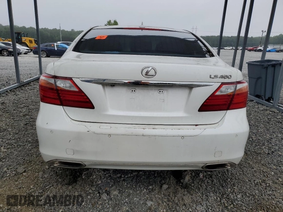 2012 Lexus LS 460 with VIN JTHBL5EF5C5110672, listed as a Copart auction lot 58844805 with 139,485 mi miles and Salvage title. Bid and sale history available at DreamBid. Image 6.
