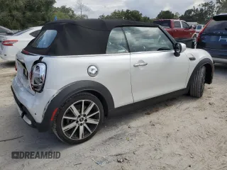 2024 MINI Convertible Cooper S with VIN WMW43DL09R3R47834, listed as a Copart auction lot 79664474 with 8,390 mi miles and Salvage Title. Bid and sale history available at carsss.com. Image 3.