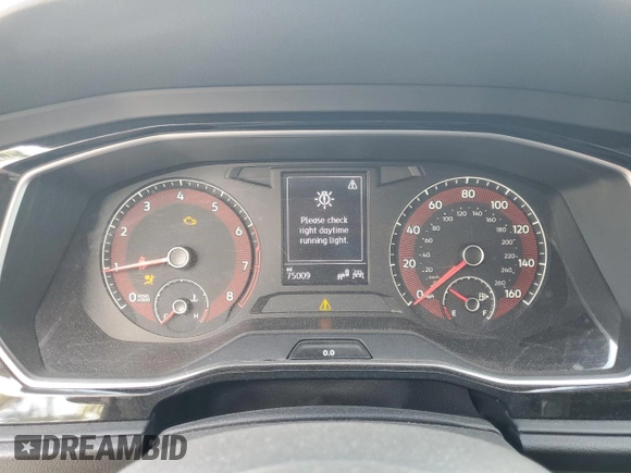 2021 Volkswagen Jetta S with VIN 3VWC57BUXMM086019, listed as a Copart auction lot 61213615 with 75,009 mi miles and Salvage title. Bid and sale history available at DreamBid. Image 9.