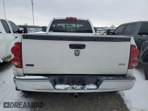 2007 Dodge 3500 SLT with VIN 3D7MX48A37G784946, listed as a Copart auction lot 44722485 with 386,813 mi miles and Salvage title. Bid and sale history available at DreamBid. Image 6.