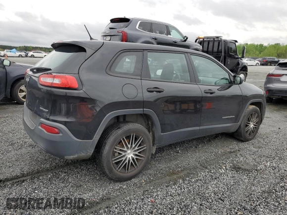 2016 Jeep Cherokee Sport with VIN 1C4PJLAB1GW136898, listed as a Copart auction lot 51580045 with 205,411 mi miles and Salvage Title. Bid and sale history available at carsss.com. Image 3.