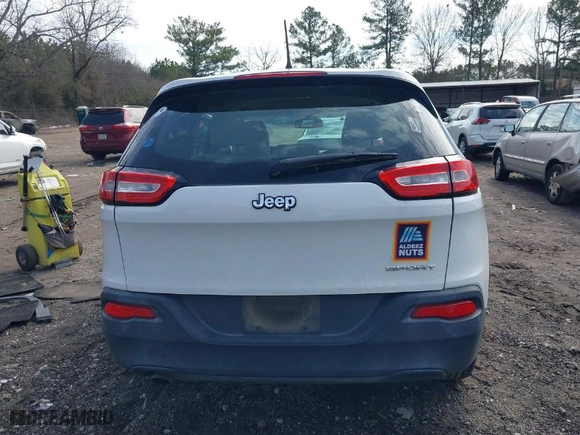 2015 Jeep Cherokee Sport with VIN 1C4PJLAB1FW531355, listed as a IAAI auction lot 41463825 with 130,533 mi miles. Bid and sale history available at carsss.com. Image 16.