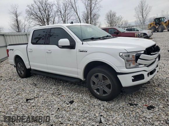 2020 Ford F-150 XL with VIN 1FTEW1EP5LFC61593, listed as a Copart auction lot 50969545 with 72,081 mi miles and Salvage Title. Bid and sale history available at carsss.com. Image 4.