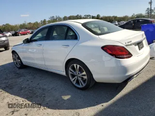 2020 Mercedes-Benz C with VIN W1KWF8DB5LR593475, listed as a Copart auction lot 49991955 with 33,108 mi miles and Salvage Title. Bid and sale history available at carsss.com. Image 2.