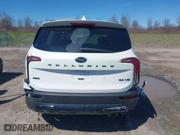 2021 Kia Telluride SX with VIN 5XYP5DHC0MG145965, listed as a IAAI auction lot 42069560 with 54,361 mi miles. Bid and sale history available at carsss.com. Image 16.