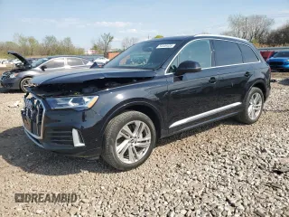 2021 Audi Q7 Premium Plus with VIN WA1LJAF79MD029476, listed as a Copart auction lot 54449405 with 57,876 mi miles and Salvage title. Bid and sale history available at DreamBid. Image 1.