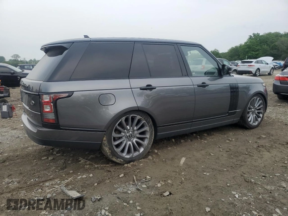 2016 Land Rover Range Rover Supercharged z VIN SALGS2EF5GA262448, wystawiony jako Copart lot #57291575 z przebiegiem 107 770 mil mil oraz Czysty tytuł • Clean title. Historia ofert i sprzedaży dostępna na DreamBid. Obrazek 3.