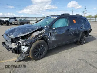 2025 Subaru Outback Onyx z VIN 4S4BTALC9S3127158, wystawiony jako Copart lot #53955145 z przebiegiem Nie podano mil oraz Szkoda całkowita • Salvage title. Historia ofert i sprzedaży dostępna na DreamBid. Obrazek 1.