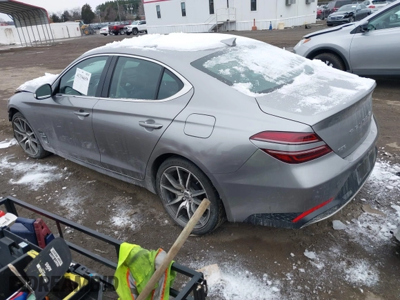 2022 Genesis G70 2.0T with VIN KMTG34TA9NU089716, listed as a IAAI auction lot 41336659 with 29,417 mi miles. Bid and sale history available at carsss.com. Image 3.