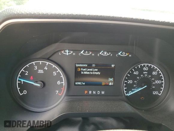 2022 Ford F-150 XL with VIN 1FTEW1EP7NFA44775, listed as a Copart auction lot 55043865 with 60,982 mi miles and Salvage Title. Bid and sale history available at DreamBid. Image 9.