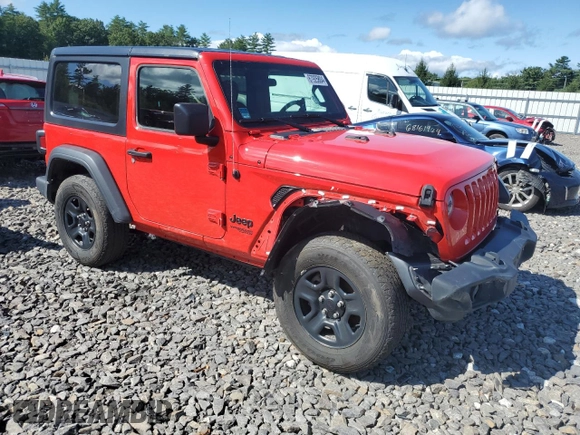 2021 Jeep Wrangler Sport with VIN 1C4GJXAG7MW801107, listed as a Copart auction lot 67925804 with 32,740 mi miles and Salvage Title. Bid and sale history available at DreamBid. Image 4.