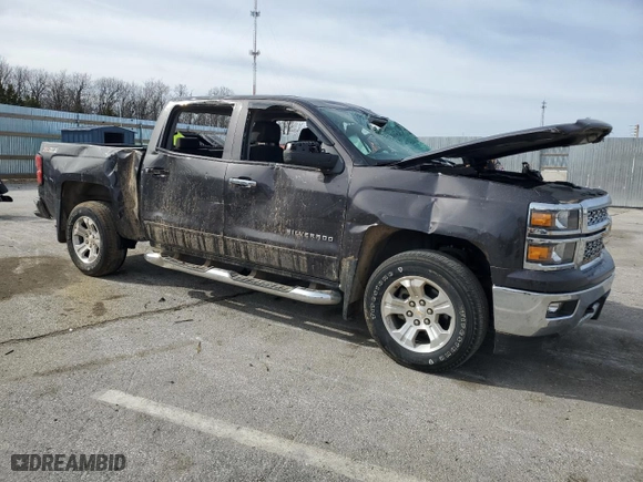 2015 Chevrolet Silverado 1500 LT with VIN 3GCUKREC1FG367450, listed as a Copart auction lot 49612615 with 94,591 mi miles and Salvage Title. Bid and sale history available at carsss.com. Image 4.
