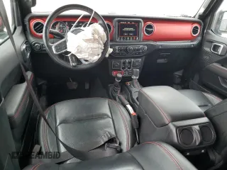 2021 Jeep Wrangler Unlimited Rubicon with VIN 1C4JJXFM1MW760378, listed as a Copart auction lot 43806965 with 38,542 mi miles and Salvage Title. Bid and sale history available at carsss.com. Image 8.