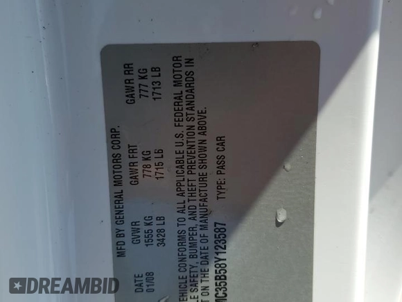 2008 Pontiac Solstice z VIN 1G2MC35B58Y123587, wystawiony jako Copart lot #52017005 z przebiegiem Nie podano mil oraz Szkoda całkowita • Salvage title. Historia ofert i sprzedaży dostępna na DreamBid. Obrazek 14.