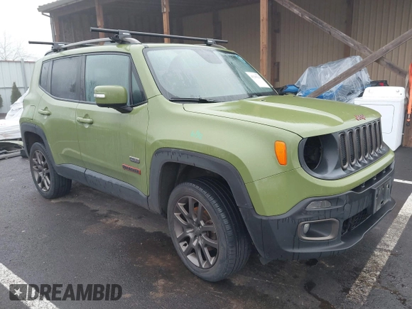 2016 Jeep Renegade Latitude with VIN ZACCJBBT6GPD56227, listed as a IAAI auction lot 41285549 with 107,906 mi miles and . Bid and sale history available at DreamBid. Image 1.