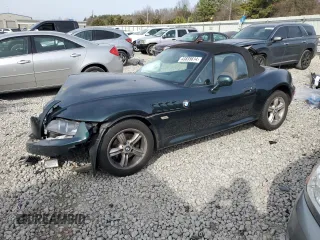 2001 BMW Z3 2.5i with VIN WBACN33451LK48451, listed as a Copart auction lot 60885354 with 0 mi miles and Salvage Title. Bid and sale history available at carsss.com. Image 1.