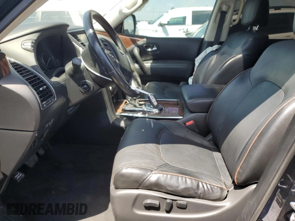 2019 Nissan Armada SL with VIN JN8AY2ND6K9090410, listed as a Copart auction lot 46342825 with 106,930 mi miles and Salvage Title. Bid and sale history available at carsss.com. Image 7.